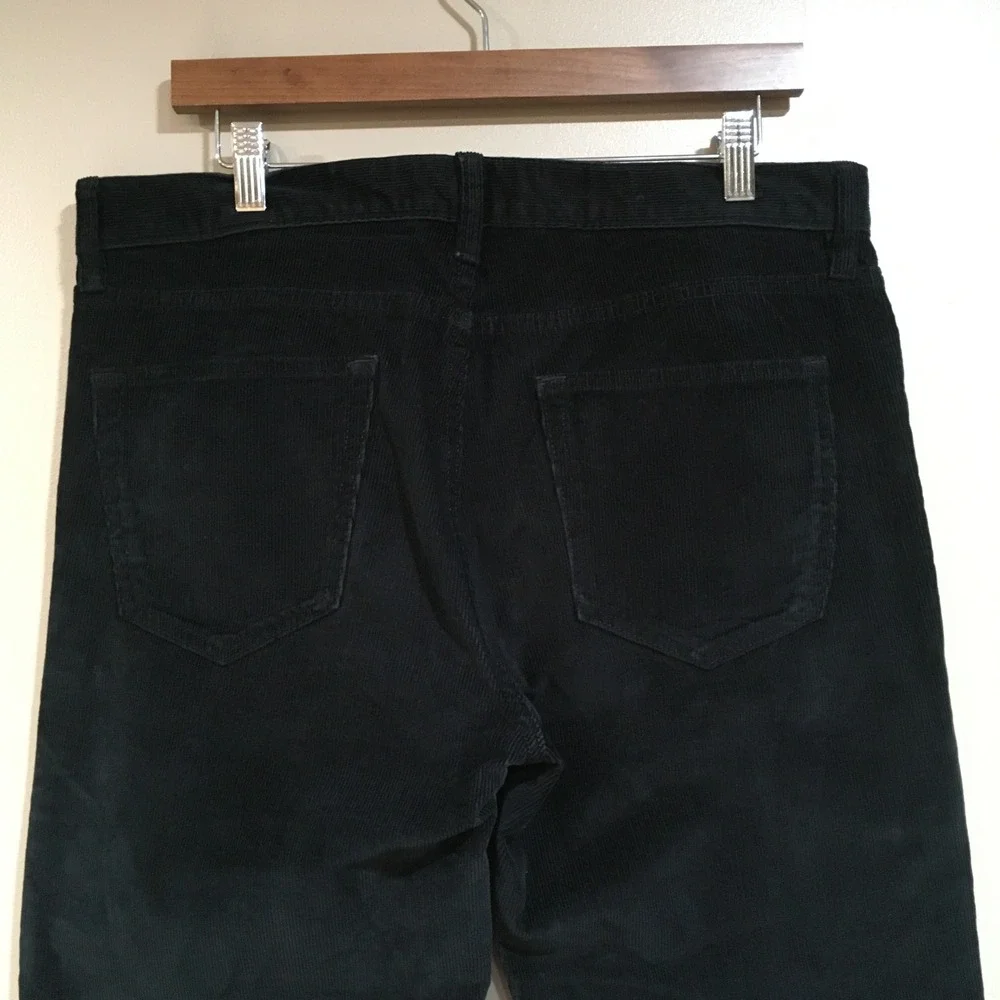 Banana Republic Traveler Slim Fit Corduroy Pants Mens 33x34 Black Dark Academia